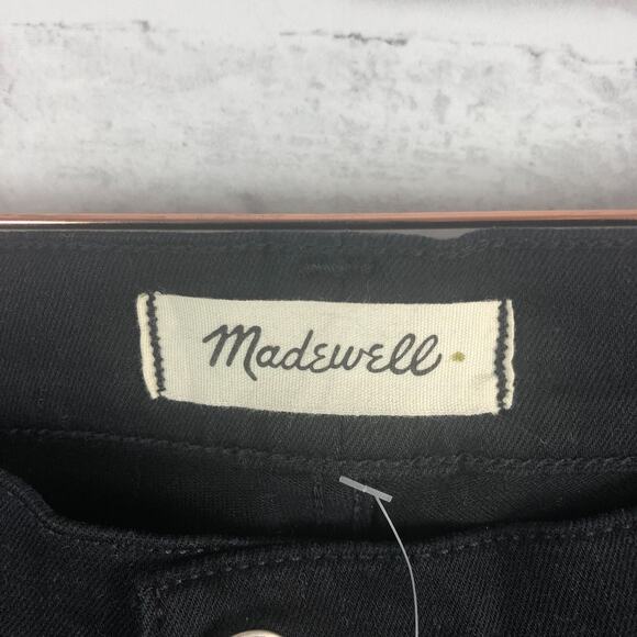 Madewell Taller 9" Mid Rise Skinny Jeans Lunar Wash Black Sz. 36TL NEW - Picture 7 of 12